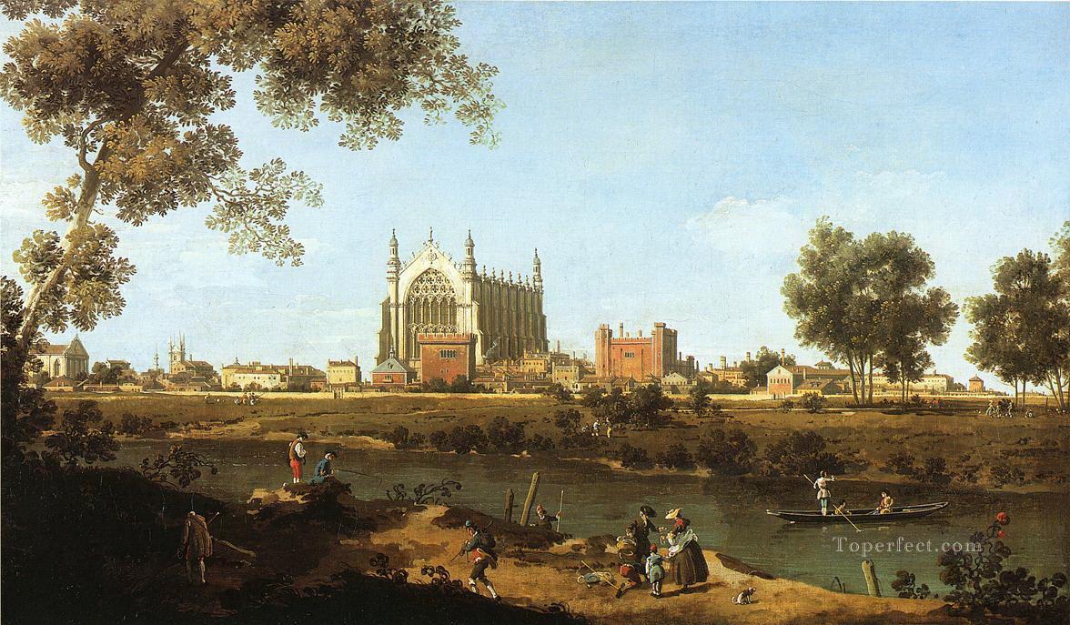 the chapel of eton college 1747 Canaletto Oil Paintings